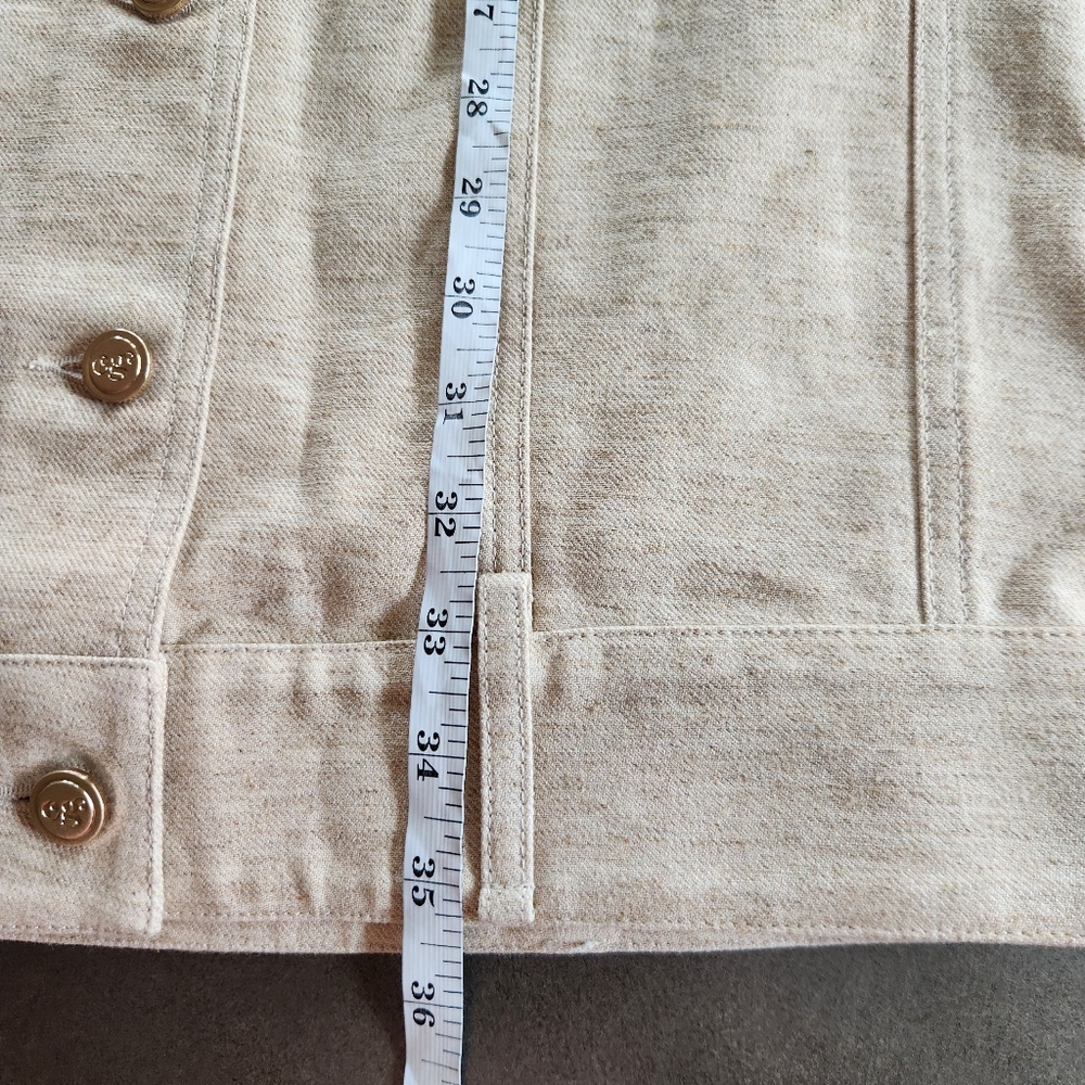 Cult Gaia Beige Linen Blend Lua Midi Skirt Size 4 NWT $495 Quiet Luxury Office - Picture 14 of 14
